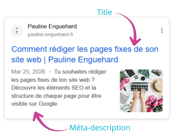 Title et méta-description